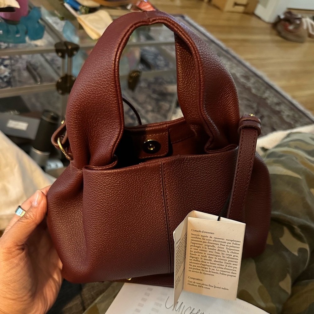 Polene Numero Neuf Mini Bag - Black Cherry NWT
